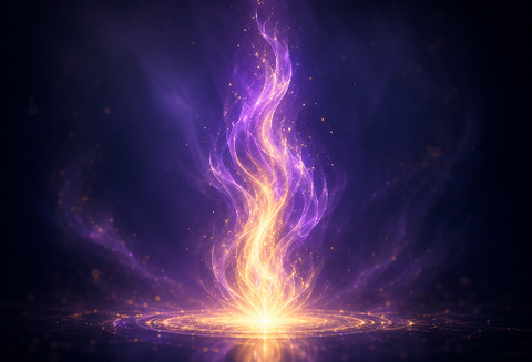 Initiation la flamme violette et or
