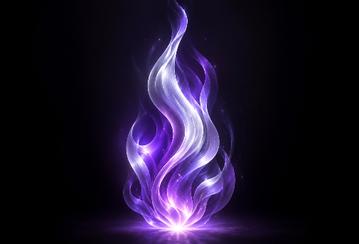 La Flamme Violet Argent