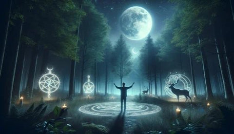 Wicca - Les pouvoirs de connexion au Dieu et à la Déesse - Un Lieu de Lumière - cours à distance en ligne de soins énergétiques