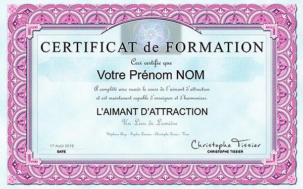 L'Aimant d'Attraction - Un Lieu de Lumière - cours à distance en ligne de soins énergétiques