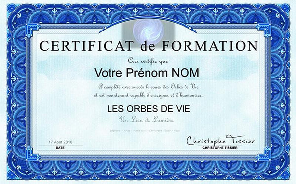 Les Orbes de Vie ou Sphères Lumineuses - Un Lieu de Lumière - cours à distance en ligne de soins énergétiques