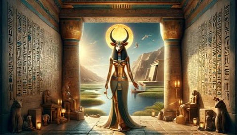 L'Eveil à la Conscience Sacrée de la Déesse Hathor - Un Lieu de Lumière - cours à distance en ligne de soins énergétiques